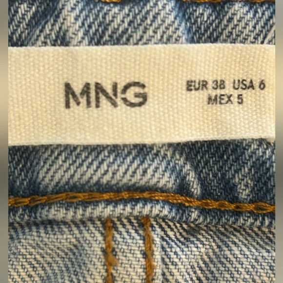 Mango Light Blue Ankle Jeans Size 6 - Picture 4 of 6